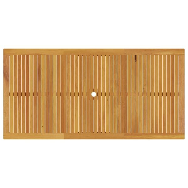 Garden Dining Set 7 pcs Brown Solid Acacia Wood