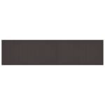 Garden Table Brown 400 x 100 x 73 cm Poly Rattan