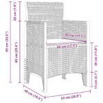 Garden Dining Set with Cushion 13 pcs Anthracite Polyrattan