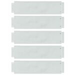 Lawn Edgings 5 pcs Silver 100 x 25 x 0,07 cm Galvanised Steel