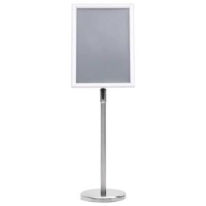 Poster Stands 2 pcs Silver 45 x 32.7 x 108 cm Aluminium