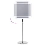 Poster Stands 2 pcs Silver 45 x 32.7 x 108 cm Aluminium