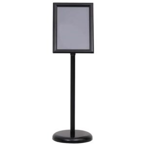 Poster Stands 2 pcs Black 32.7 x 24 x 108 cm Aluminium
