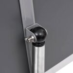 Poster Stands 2 pcs Silver 32.7 x 24 x 108 cm Aluminium