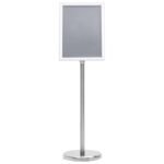 Poster Stands 2 pcs Silver 32.7 x 24 x 108 cm Aluminium