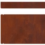 Lawn Edging Rusty 450 x 0.05 x 10 cm Weathering Steel