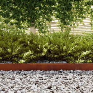 Lawn Edging Rusty 450 x 0.05 x 10 cm Weathering Steel