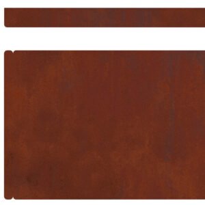 Lawn Edging Rusty 450 x 0.05 x 15 cm Weathering Steel