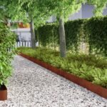 Lawn Edging Rusty 450 x 0.05 x 20 cm Weathering Steel