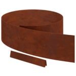 Lawn Edging Rusty 450 x 0.05 x 20 cm Weathering Steel