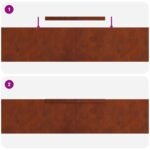 Lawn Edging Rusty 450 x 0.05 x 20 cm Weathering Steel
