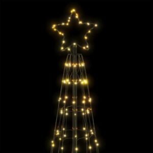 LED Christmas Tree Warm White 100.5 x 100.5 x 304 cm Iron