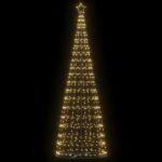 LED Christmas Tree Warm White 100.5 x 100.5 x 304 cm Iron