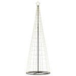 LED Christmas Tree Warm White 100.5 x 100.5 x 304 cm Iron
