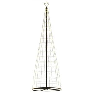 LED Christmas Tree Warm White 100.5 x 100.5 x 304 cm Iron