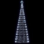 LED Christmas Tree Cool White 100.5 x 100.5 x 304 cm Iron