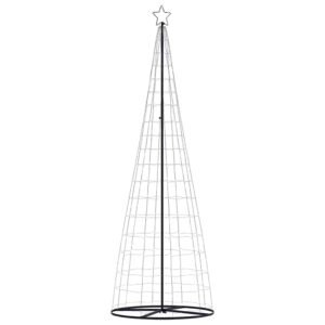 LED Christmas Tree Cool White 100.5 x 100.5 x 304 cm Iron