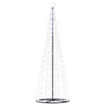 LED Christmas Tree Cool White 100.5 x 100.5 x 304 cm Iron