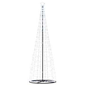 LED Christmas Tree Cool White 100.5 x 100.5 x 304 cm Iron
