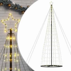 LED Christmas Tree Warm White 160 x 160 x 503 cm Iron