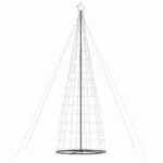 LED Christmas Tree Warm White 160 x 160 x 503 cm Iron