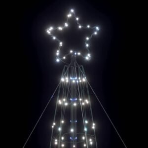 LED Christmas Tree Cool White 160 x 160 x 503 cm Iron