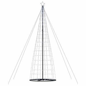 LED Christmas Tree Cool White 160 x 160 x 503 cm Iron
