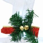 LED Reindeers 5 pcs White Fabric