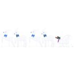 LED Reindeers 5 pcs White Fabric