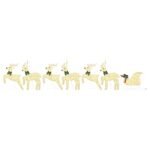 LED Reindeers 7 pcs Gold Fabric