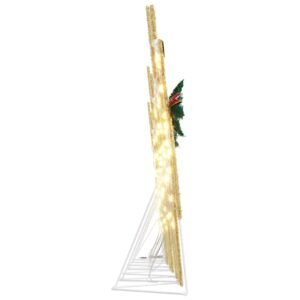 LED Reindeers 7 pcs Gold Fabric