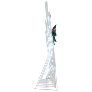 LED Reindeers 7 pcs White Fabric