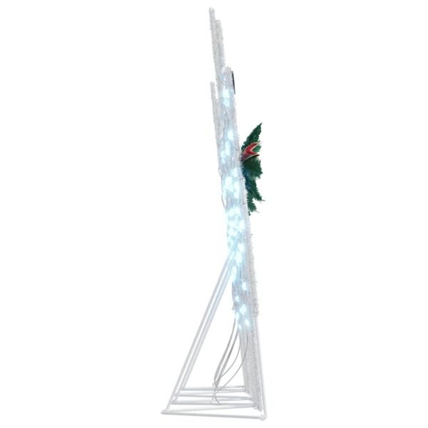 LED Reindeers 4 pcs Silver Fabric