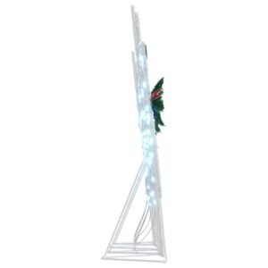 LED Reindeers 4 pcs White Fabric