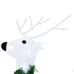 LED Reindeers 6 pcs White Fabric
