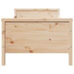 Bed Frame with Headboard Brown 80 x 200 cm Engineered Wood