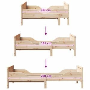 Bed Frame with Headboard Brown 80 x 200 cm Engineered Wood
