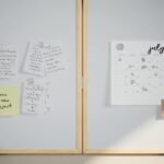 Bulletin Board Folding White 80 x 80 x 1.4 cm Solid pine wood