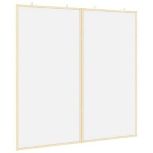 Bulletin Board Folding White 100 x 100 x 1.4 cm Solid pine wood