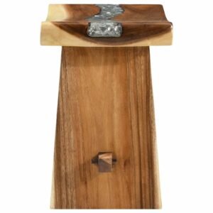 Shower Stool Natural 50 x 30 x 44 cm Solid Suar Wood