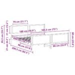 Bed Frame with Headboard Dark Grey 180 x 200 cm Fabric