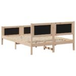 Bed Frame with Headboard Dark Grey 150 x 200 cm Fabric