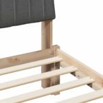 Bed Frame with Headboard Brown 180 x 200 cm Solid Pine Wood