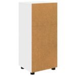 Bathroom Cabinet Set with Drawer TULUM White 37 x 31,5 x 82 cm
