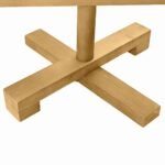 Wooden Christmas Tree with Stand Brown 150 cm Solid pine wood