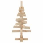 Christmas Trees with Stand Natural 60 cm Solid pine wood