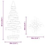 Christmas Trees with Stand Natural 60 cm Solid pine wood