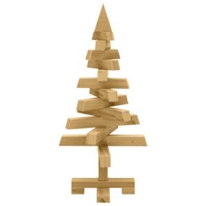 Christmas Trees with Stand Brown 60 cm Solid pine wood