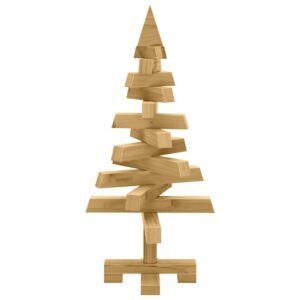 Christmas Trees with Stand Brown 60 cm Solid pine wood