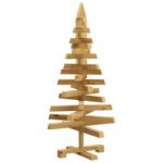 Christmas Trees with Stand Brown 90 cm Solid pine wood
